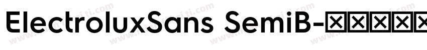 ElectroluxSans SemiB字体转换